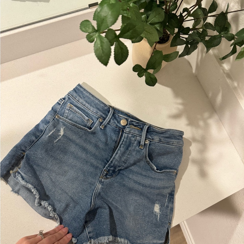 Good American Blue Jean Shorts